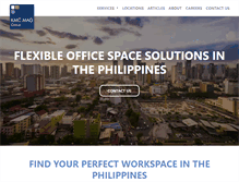 Tablet Screenshot of manilaofficespace.com